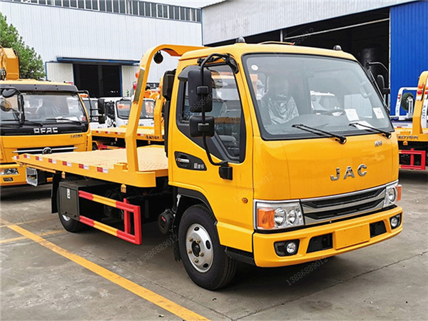 國六江淮康玲藍(lán)牌一拖二清障車